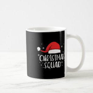 Caneca De Café Esquadrão de Natal Chapéu de Papai Noel Vermelho C