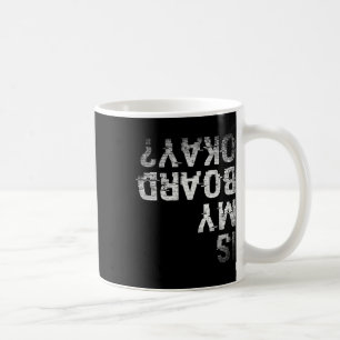 Caneca De Café Esquadrão De Navegação Snowboard De Skateboard É M