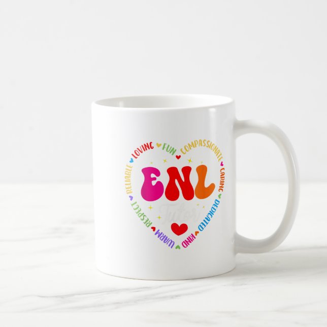 Caneca De Café Esquadrão de Nova Linguagem para o Professor Enl T (Direita)
