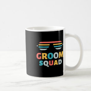 Caneca De Café Esquadrão de Piadas do Noivo Solteirão Fuga Casame