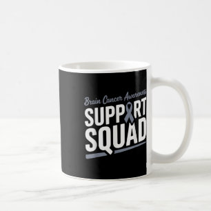 Caneca De Café Esquadrão De Suporte De Fita Da cinza Para O Cance