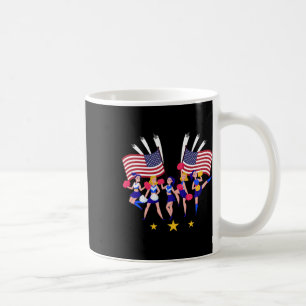 Caneca De Café Esquadrão de Torcida Patriótica Cheerleader Bandei