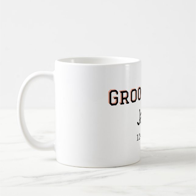 Caneca De Café Esquadrão do noivo padrinho despedida de solteiro  (Esquerda)