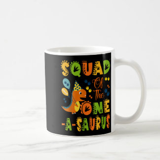 Caneca De Café Esquadrão Do primeiro aniversario De Um Ssauro Din