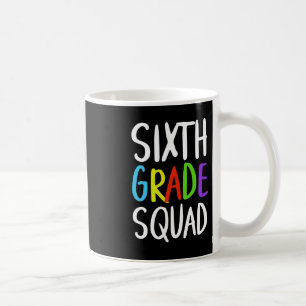 Caneca De Café Esquadrão Do Sexto Grau De Volta À Escola