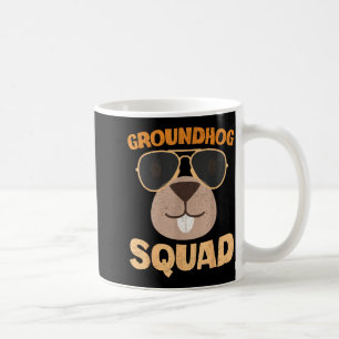Caneca De Café Esquadrão Engraçado do Rato-Toupeira Feliz Dia do