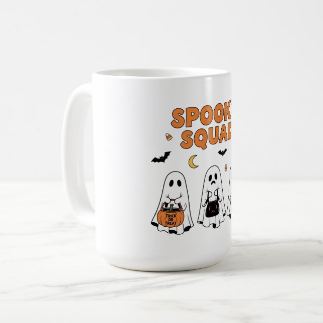 Caneca De Café Esquadrão Spooky (Frente Esquerda)