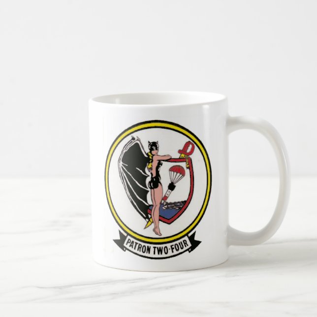 Caneca De Café Esquadrão VP-24 da patrulha do marinho (Direita)