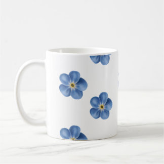 Caneca De Café Esqueça-me não/caneca azul da flor