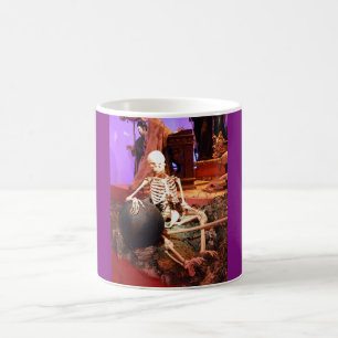 Caneca De Café Esqueleto assustador