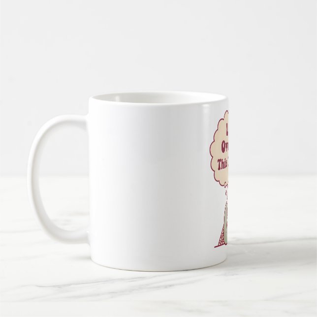 Caneca De Café Esqueleto Com Cobwebs Deixe-Me Pensar Excessivamen (Esquerda)