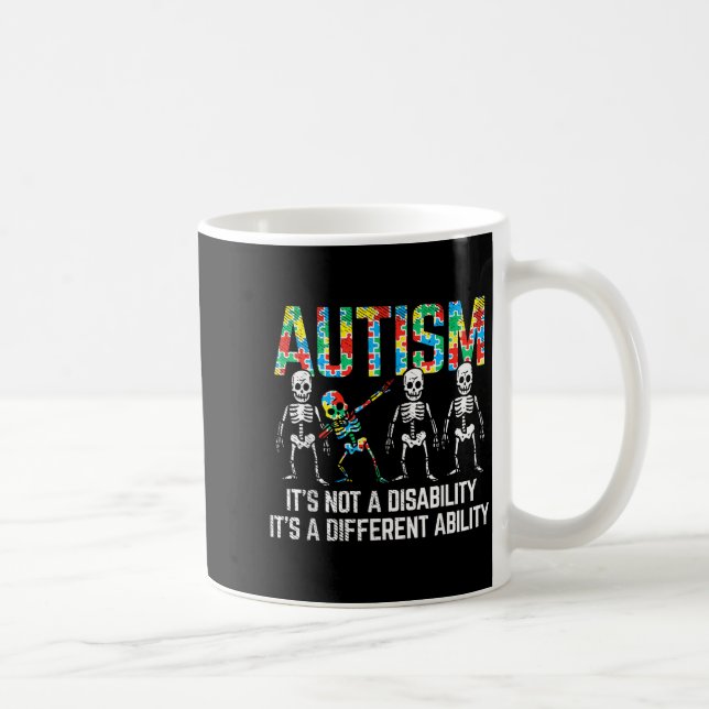Caneca De Café Esqueleto Dabbing Não é uma Conscientização sobre  (Direita)