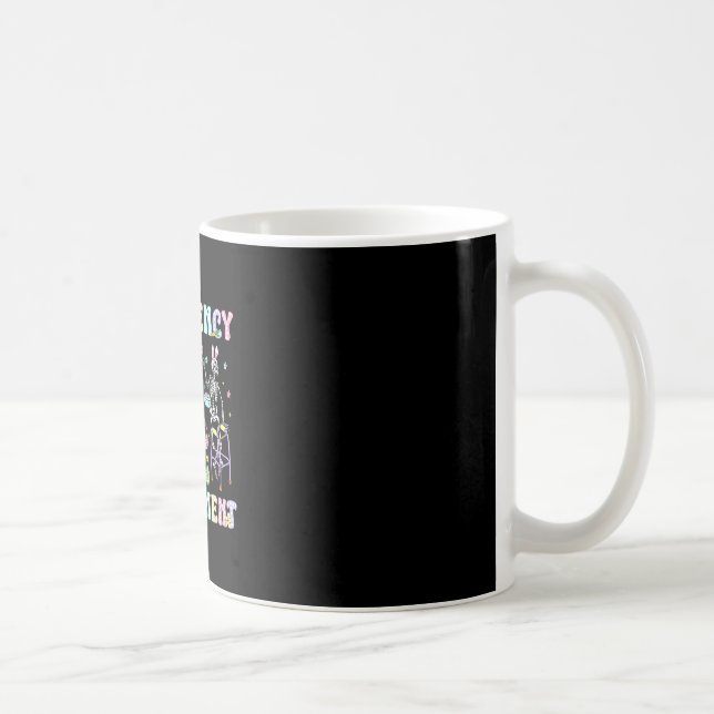 Caneca De Café Esqueleto Dançando Páscoa Departamento de Emergênc (Direita)
