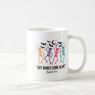 Caneca De Café Esqueleto Dançante Ossos Secos Vêm à Vida Cristão