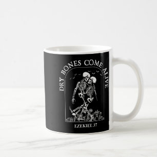 Caneca De Café Esqueleto Dançante Ossos Secos Vêm à Vida Ha Crist