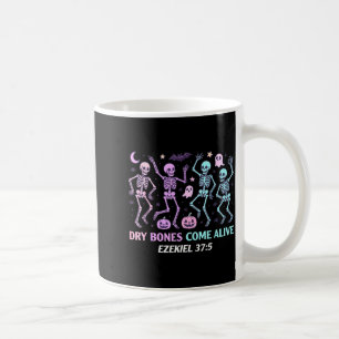 Caneca De Café Esqueleto Dançante Ossos Secos Venham à Vida Ha Cr