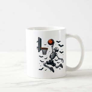 Caneca De Café Esqueleto de Basquete Skeleton Halloween