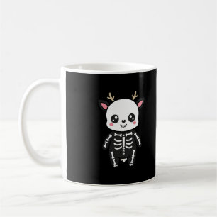 Caneca De Café Esqueleto de Cervo Fofo de Halloween