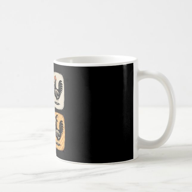 Caneca De Café Esqueleto de Frango de Halloween Frango Fazenda An (Direita)