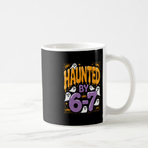 Caneca De Café Esqueleto de Halloween Assombrado Número Seis Sete