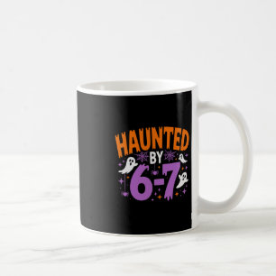 Caneca De Café Esqueleto de Halloween Assombrado Número Seis Sete
