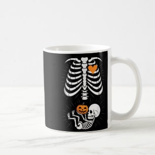 Caneca De Café Esqueleto de Halloween Bebê Caixa Torácica Materni