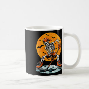Caneca De Café Esqueleto de Hóquei no Gelo Garotos Assustadores d