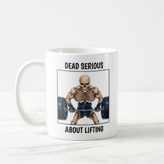 Caneca De Café Esqueleto de levantamento de peso