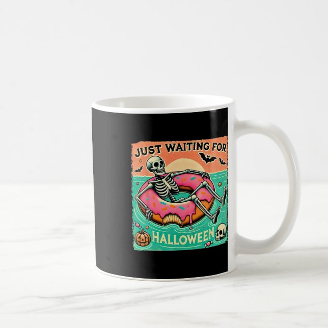 Caneca De Café Esqueleto De Summerdal À Espera De Hallow (Direita)