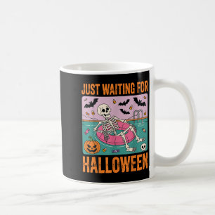 Caneca De Café Esqueleto de Verão assustador só esperando pelo Ha