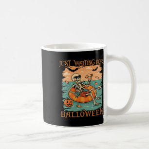 Caneca De Café Esqueleto de Verão assustador só esperando pelo Ha