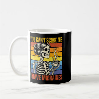Caneca De Café Esqueleto Divertido Conscientização da Enxaqueca D
