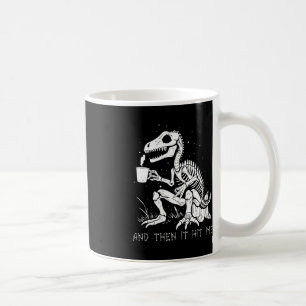 Caneca De Café Esqueleto Divertido Dinossauro Gótico de Costume M