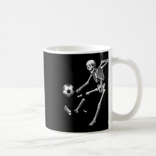 Caneca De Café Esqueleto Engraçado Jogando Futebol, Futebol de Ha