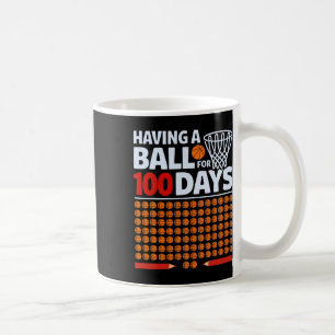 Caneca De Café Esqueleto Engraçado Tendo Um Ll Para 100 Dias De C