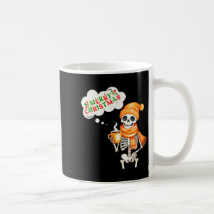 Caneca De Café Esqueleto Fala Feliz Natal Usar F E Segurar Café