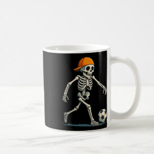 Caneca De Café Esqueleto Futebol Halloween Fantasia Preguiçoso En