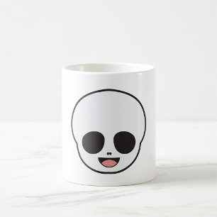 Caneca De Café Esqueleto Ghost Face Chibi Pastel Goth Halloween
