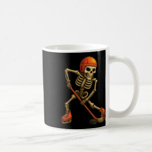 Caneca De Café Esqueleto Jogador de Hóquei no Gelo Fantasia de Ha