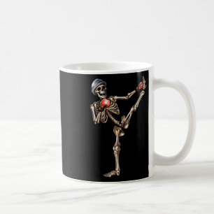 Caneca De Café Esqueleto Muay Thai Halloween Kickboxing Mma Lutad