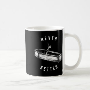 Caneca De Café Esqueleto Nunca Melhor no Caixão Funny Halloween