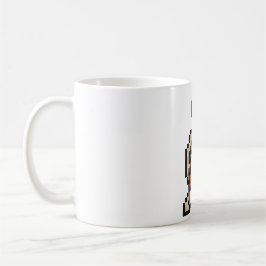 Caneca De Café Esqueleto Retro de 8 bits