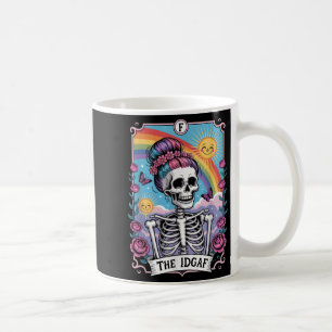 Caneca De Café Esqueleto Sarcástico Carta de Tarot Divertida Idga