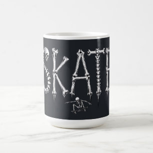 Caneca De Café Esqueleto SKATE Design Horror