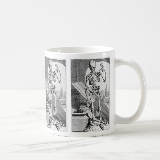 Caneca De Café Esqueleto Vintage (Direita)