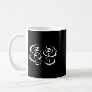 Caneca De Café Esqueletos Dançantes Gráfico Assustadoramente Fofo