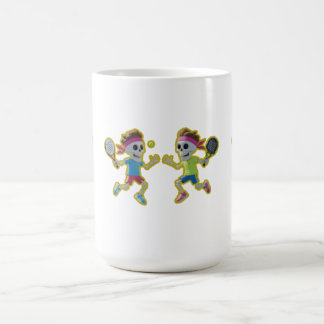 Caneca De Café Esqueletos de desenho animado engraçados jogando P