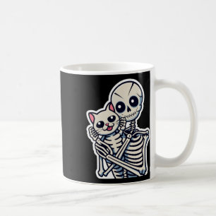 Caneca De Café Esqueletrizando Uma Camisa De Gato, Preguiçoso Hal