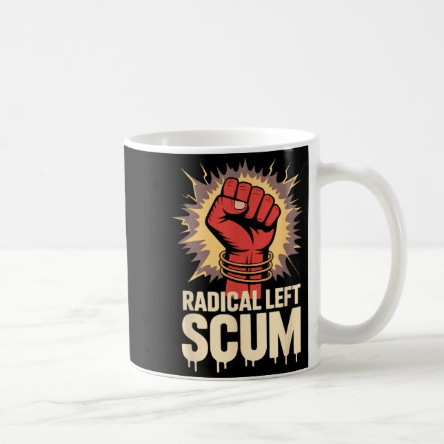 Caneca De Café Esquerda Radical Retro S Aparentemente Litical Sar (Direita)