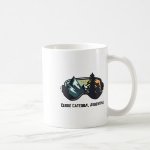 Caneca De Café Esqui Cerro Catedral Argentina Montanha Esqui Masc